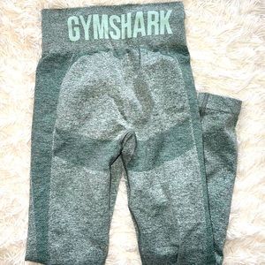 Gymshark flex leggings - dark green marl